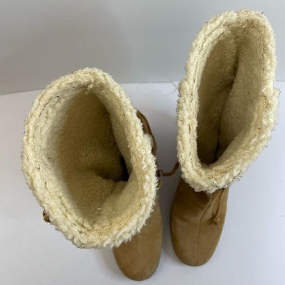 Michael Kors| Leather suede| Vintage| Wedged Heel| Boot - Picture 3 of 11